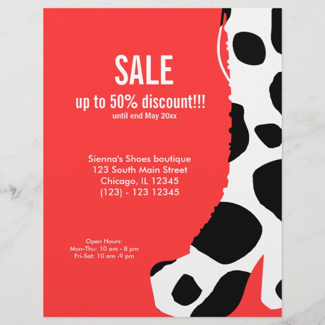 Shoes on Sale Flyer (Front)