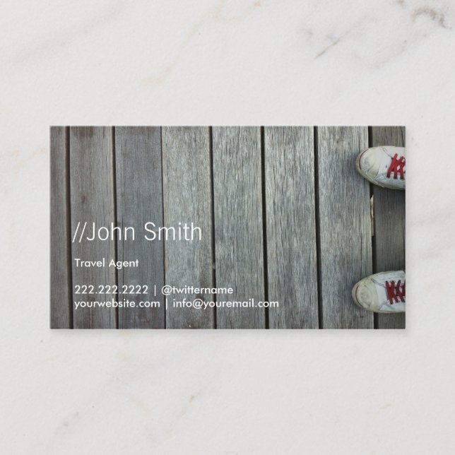 Shoes on the Road Travel Business Card (Front)