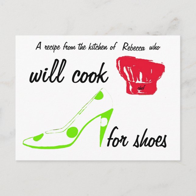 Shoes Recipe Card (Front)
