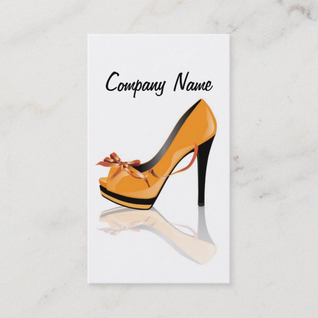 Shoes Shop Manager Seller Design Stylist Fashion Business Card (Front)