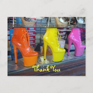 Shoes Thank You Postcard