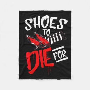 Shoes To Die For Ruby Witch Halloween Costume Fleece Blanket