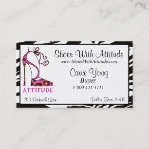 "Shoes With Attitude" Business Card