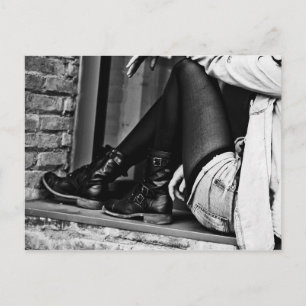 Shoes Woman Clothing Women Fashion Sports Boots Postcard