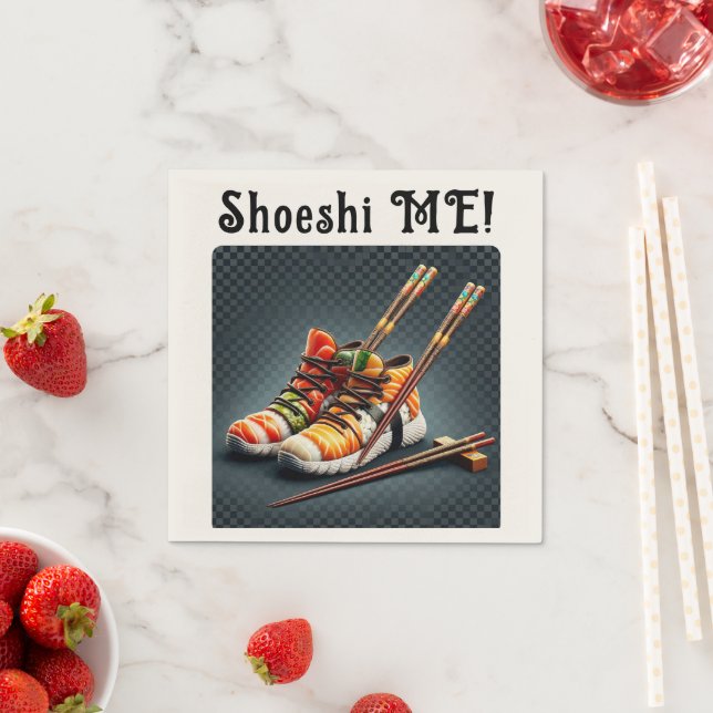 Shoeshi ME - Unique Sushi Sneaker Napkin (Insitu)