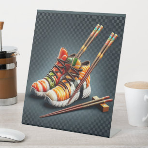 Shoeshi ME - Unique Sushi Sneaker Pedestal Sign