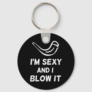 Shofar I'm Y And I Blow It Rosh Hashanah Jewish Ne Key Ring
