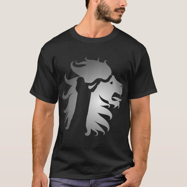Shofar in the Lion of Judah T-Shirt (Front)
