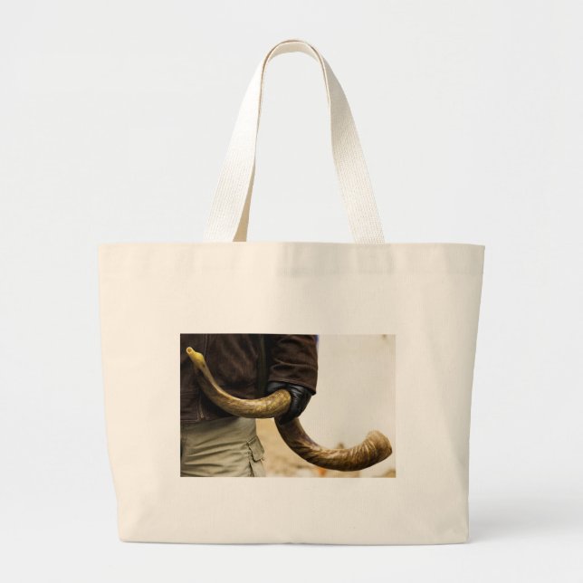 Shofar Large Tote Bag (Front)