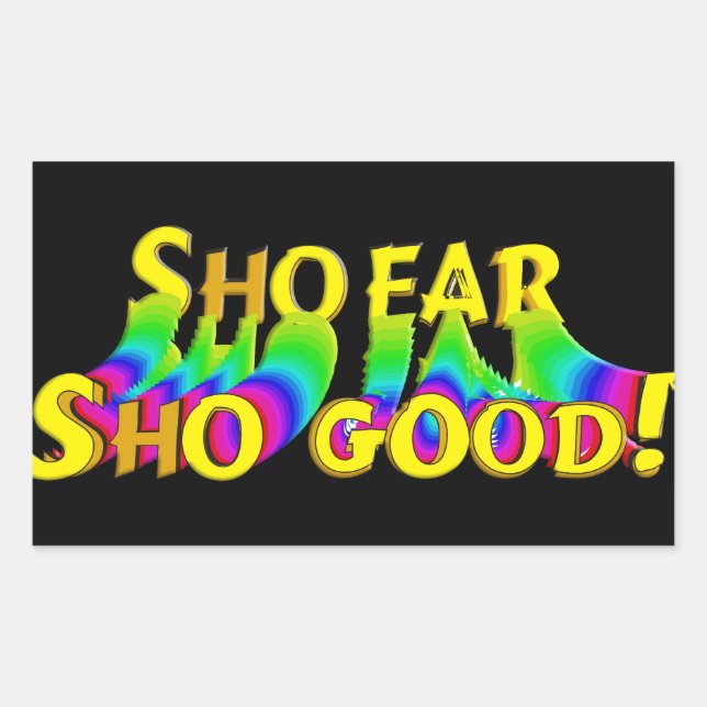 Shofar Sho Good Rectangular Sticker (Front)
