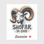 Shofar so good Jewish Goat Hanukkah Lovers<br><div class="desc">Hanukkah humour,  shofar,  Jewish holiday,  goat graphic,  Hanukkah 2024,  festive Judaism,  shofar pun,  holiday goat,  Jewish traditions,  Hanukkah celebration,  shofar design,  holiday humour,  Jewish fun</div>