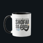 Shofar So Good Jewish Ram Hanukkah  Mug<br><div class="desc">chanukah, menorah, hanukkah, dreidel, jewish, judaism, holiday, religion, christmas, </div>