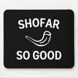 Shofar So Good Rosh Hashh Rams Horn Jewish New Yea Mouse Mat