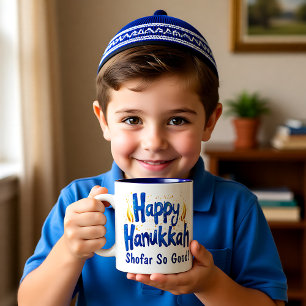 Shofar So Good ! 🕎🎉 Two-Tone Coffee Mug