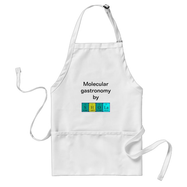 Shola periodic table name apron (Front)