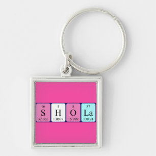 Shola periodic table name keyring