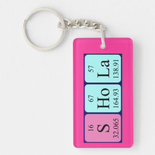 Shola periodic table name keyring
