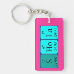 Shola periodic table name keyring