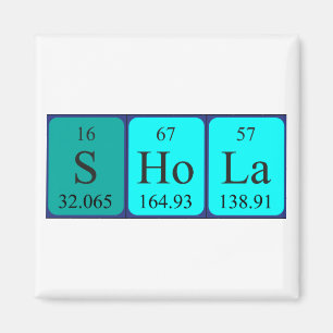 Shola periodic table name magnet