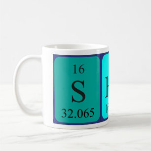 Shola periodic table name mug