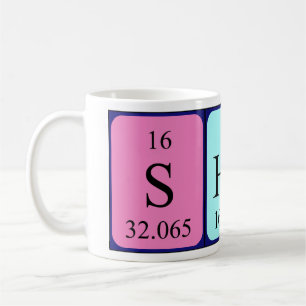 Shola periodic table name mug