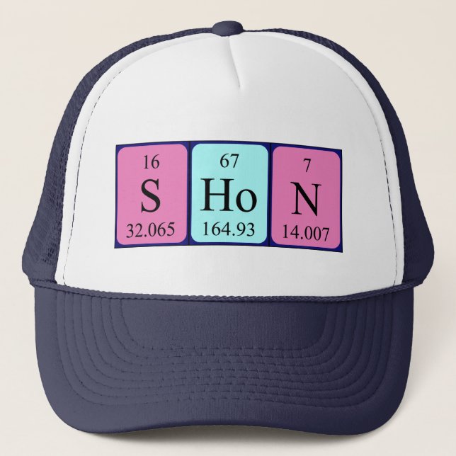 Shon periodic table name hat (Front)