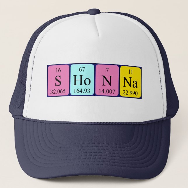 Shonna periodic table name hat (Front)