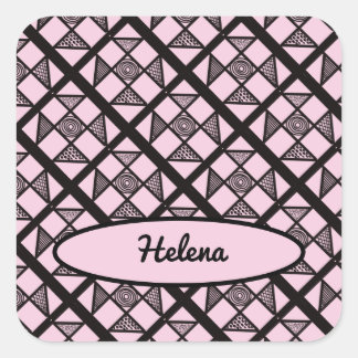 Shoo Fly Patchwork Quilt Square Sticker