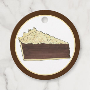 Shoo Fly Pie Social Party Dessert Bake Sale Slice Favour Tags