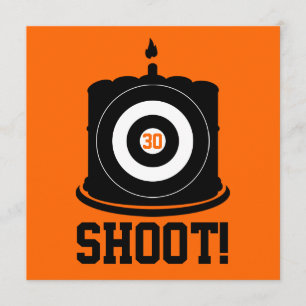 Shoot! A Hunter Hits 30 - 30th Birthday Invitation