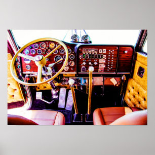 Shoot First Photography's Inside a Peterbilt 359 Poster