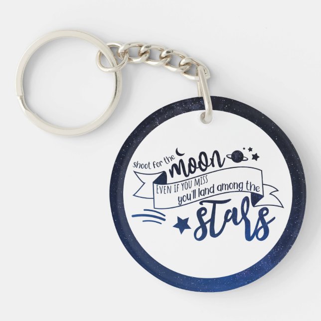 Shoot for the Moon Key Ring (Front)