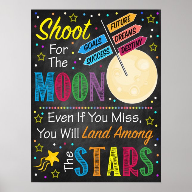 Shoot For The Moon Poster (Front)