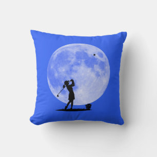 Shoot For The Moon Women's Goals Women Golfer Cushion