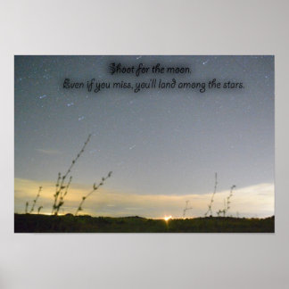 Shoot for the stars poster