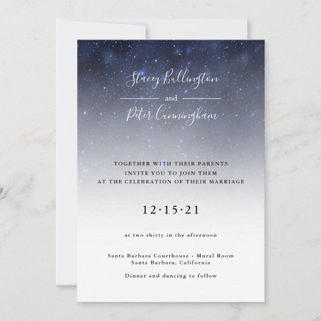Shoot for the Stars | Wedding Invitation (Front)