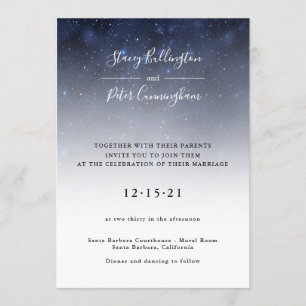 Shoot for the Stars Wedding Invitation