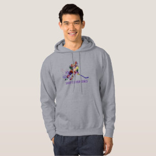 Shoot for your Goals Inspirational Hockey quote Hoodie