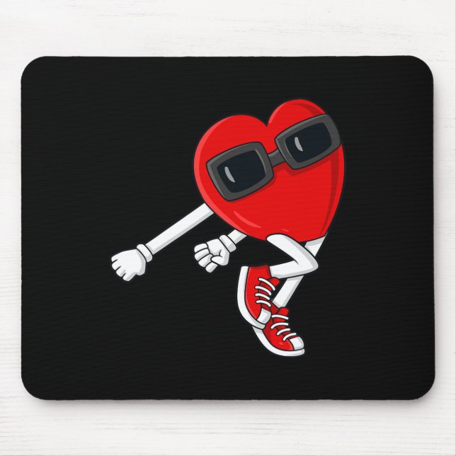 Shoot Heart Dance Valentines Day Boys Girls Kids  Mouse Mat (Front)