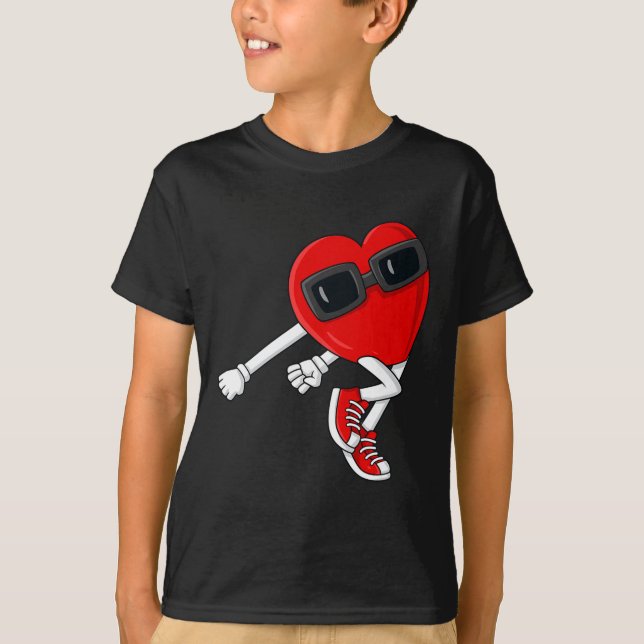 Shoot Heart Dance Valentines Day Boys Girls Kids  T-Shirt (Front)