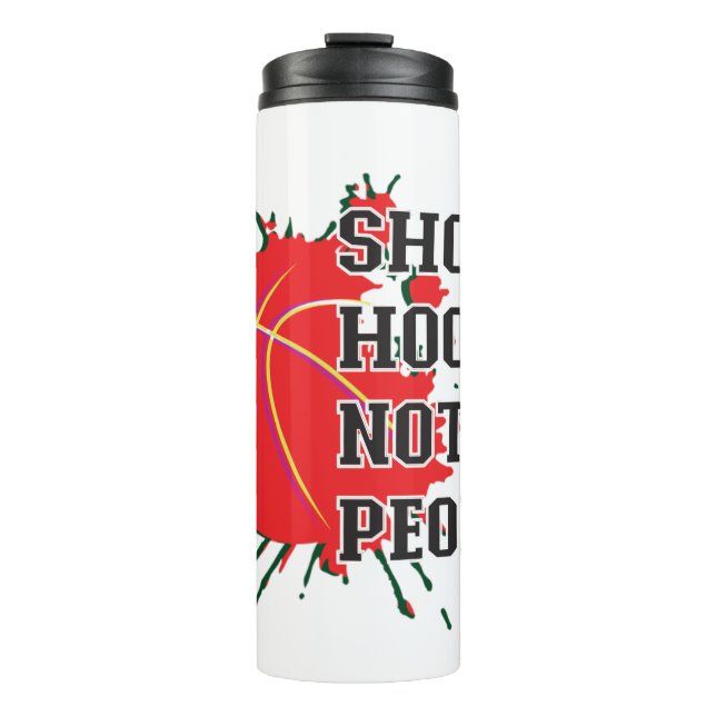 Shoot Hoops Thermal Tumbler (Front)