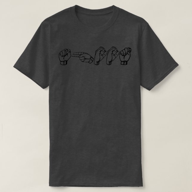 Shoot in ASL T-Shirt (Design Front)
