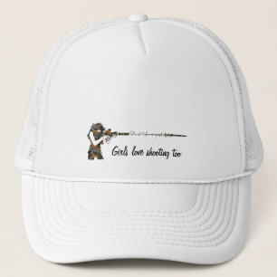 Shoot Like A Girl  Trucker Hat