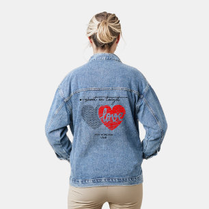 Shoot on target just hope for love denim jacket