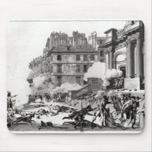 Shoot-out before St. Roch church in Paris Mouse Mat