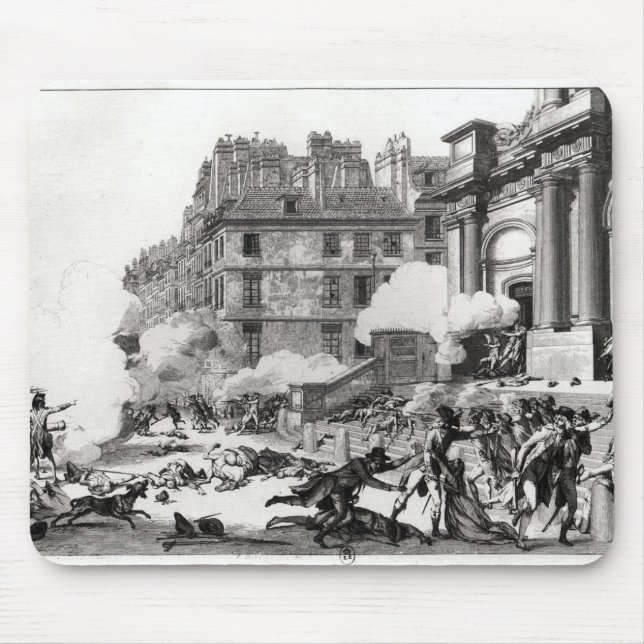 Shoot-out before St. Roch church in Paris Mouse Mat (Front)