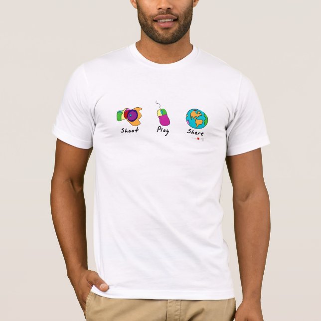 Shoot Play Share T-Shirt (Front)