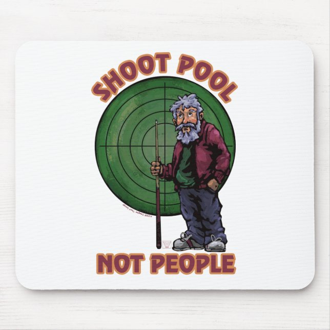 Shoot pool Not People Mouse Mat (Front)