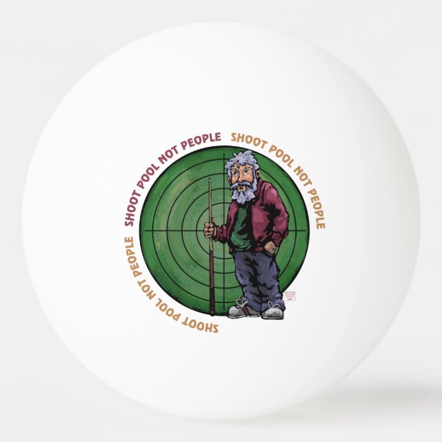 Shoot pool Not People Ping Pong Ball (Back)