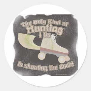 Shoot the Duck Classic Round Sticker